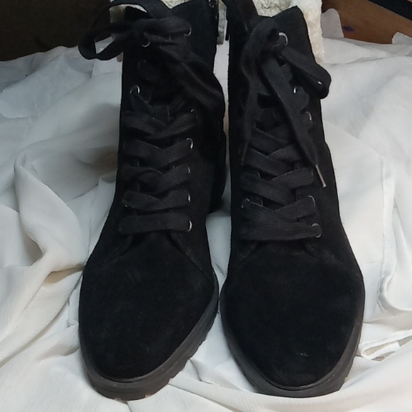 Lucky brand black boots zipper size 10.5 - Picture 2 of 9